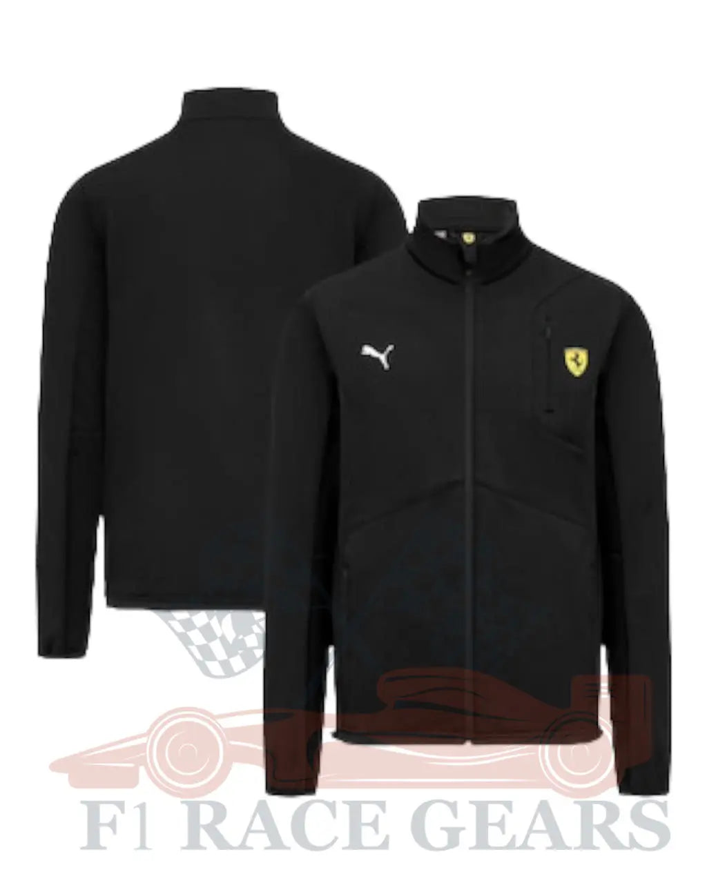 F1 Ferrari 2023 soft shell jacket black My Store