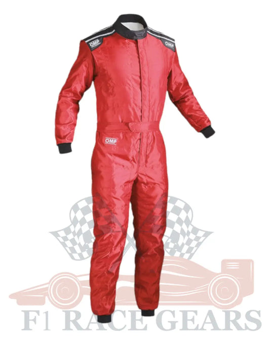 F1 Go kart embroidery OMP KS-4 replica kart race suit, Red My Store