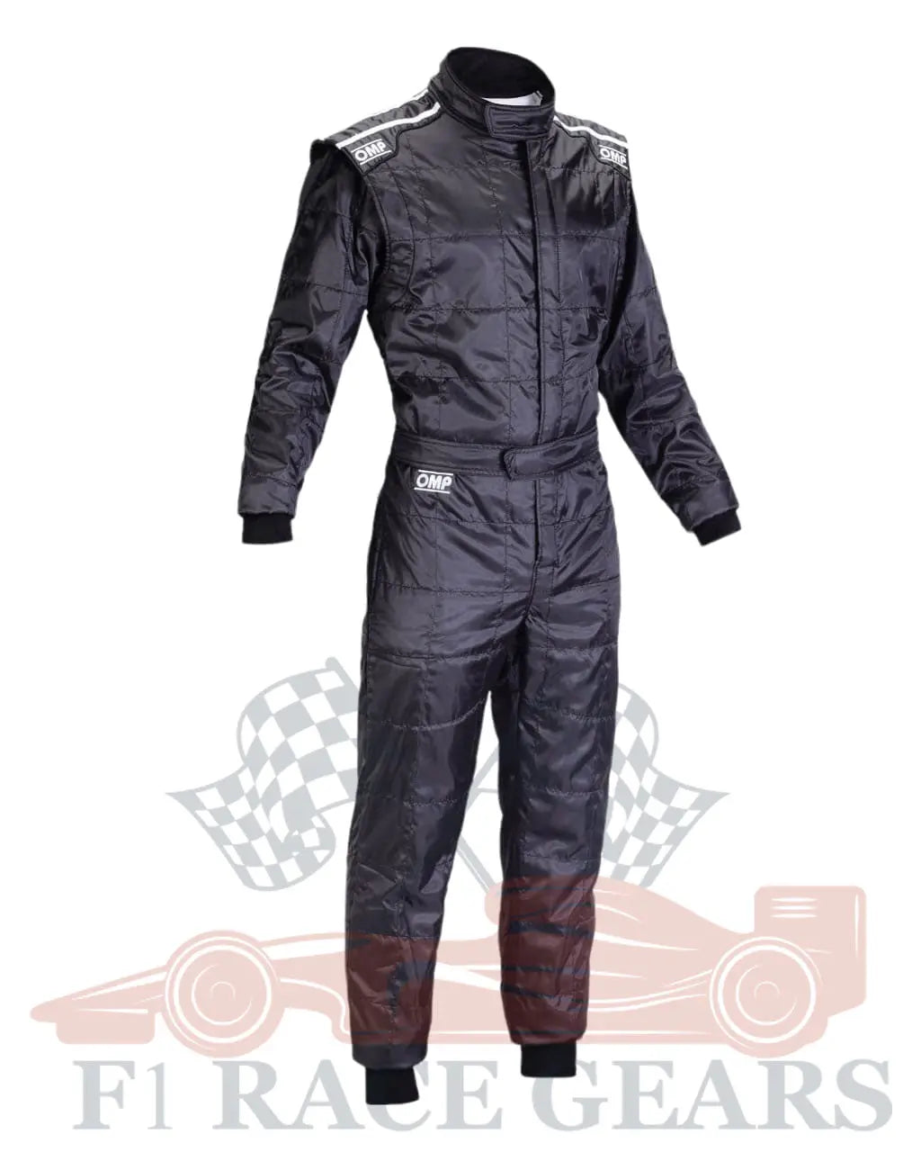 F1 Go kart embroidery OMP KS-4 replica kart race suit, black My Store