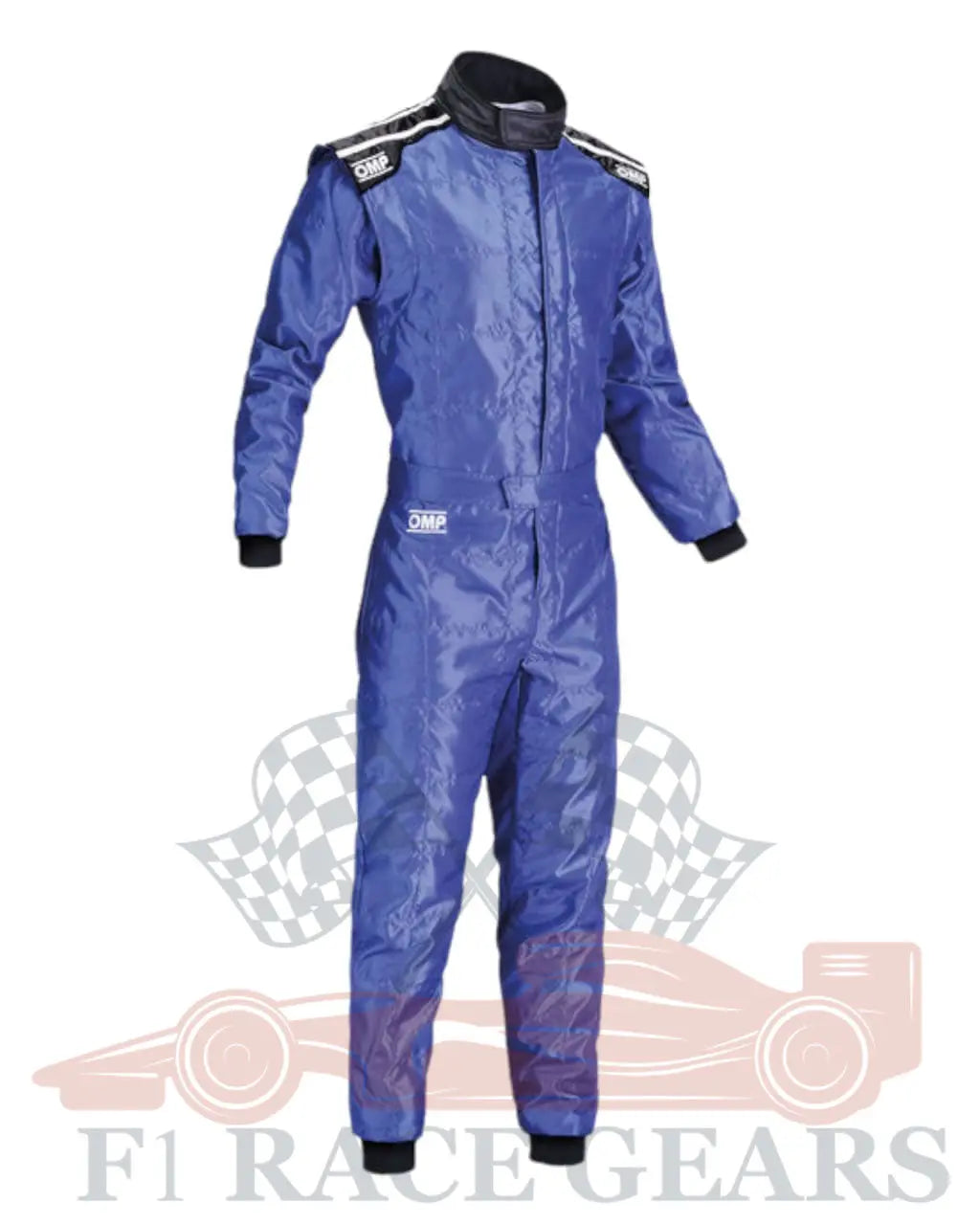 F1 Go kart embroidery OMP KS-4 replica kart race suit, blue My Store