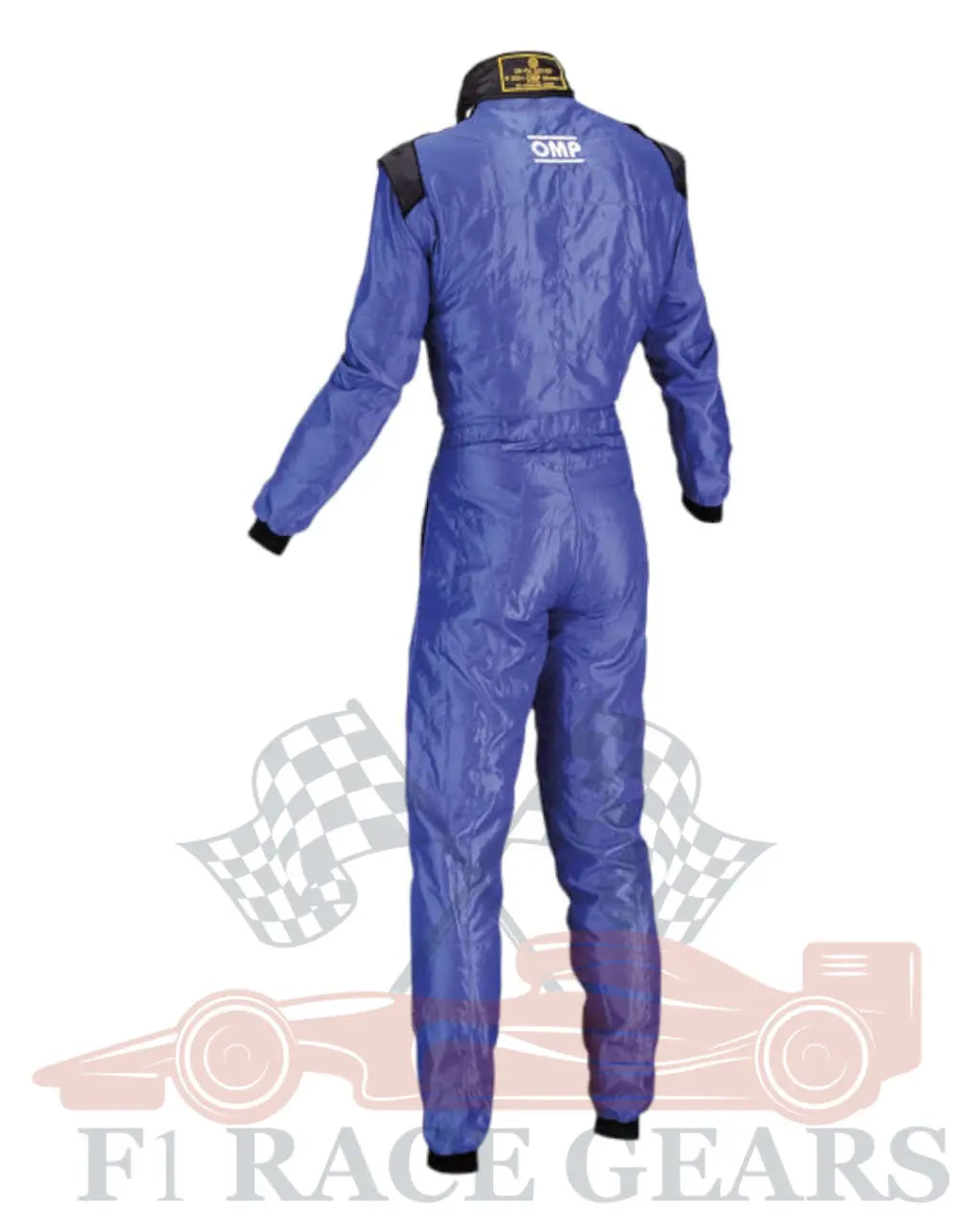 F1 Go kart embroidery OMP KS-4 replica kart race suit, blue My Store