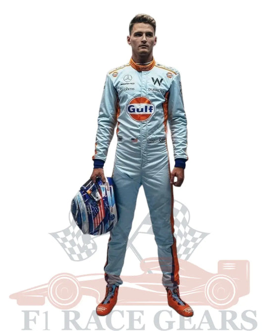 F1 Logan Sargeant   gulf Singapore gp 2023 race suit My Store