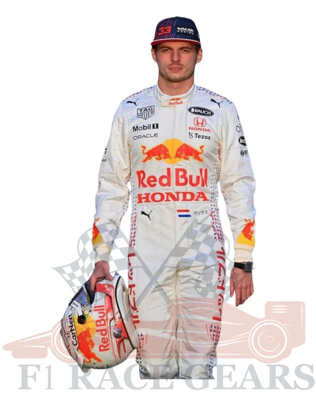 F1 Max verstappen Red bull Honda Oracle 2021 race suit My Store