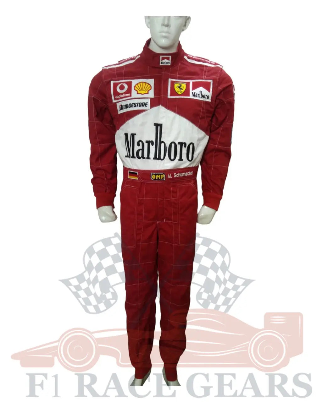 F1 Michael Schumacher 2004 replica embroidery patches race suit My Store