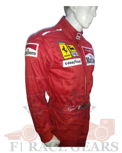 F1 Nigel mansell 1991 replica embroidery patches race suit My Store