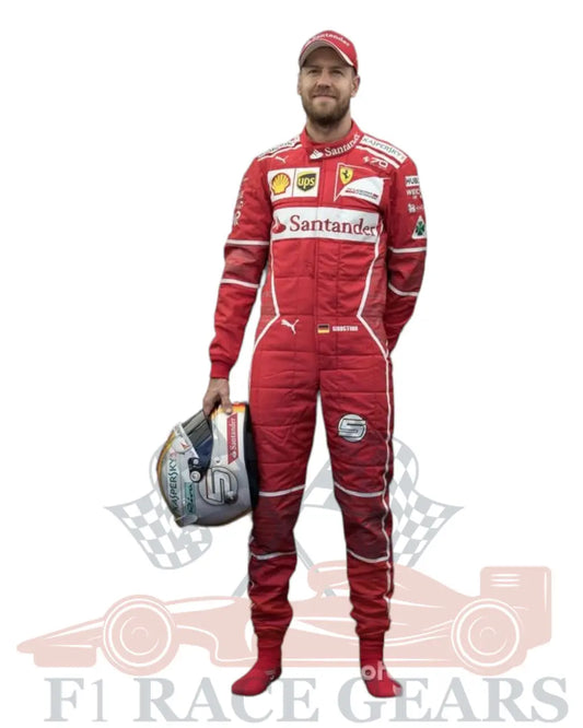 F1 Sebastian vettel  Australian gp 2017 ferrari race suit My Store