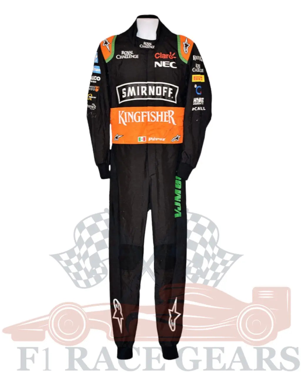 F1 Sergio perez  2015 Sahara force India race suit My Store