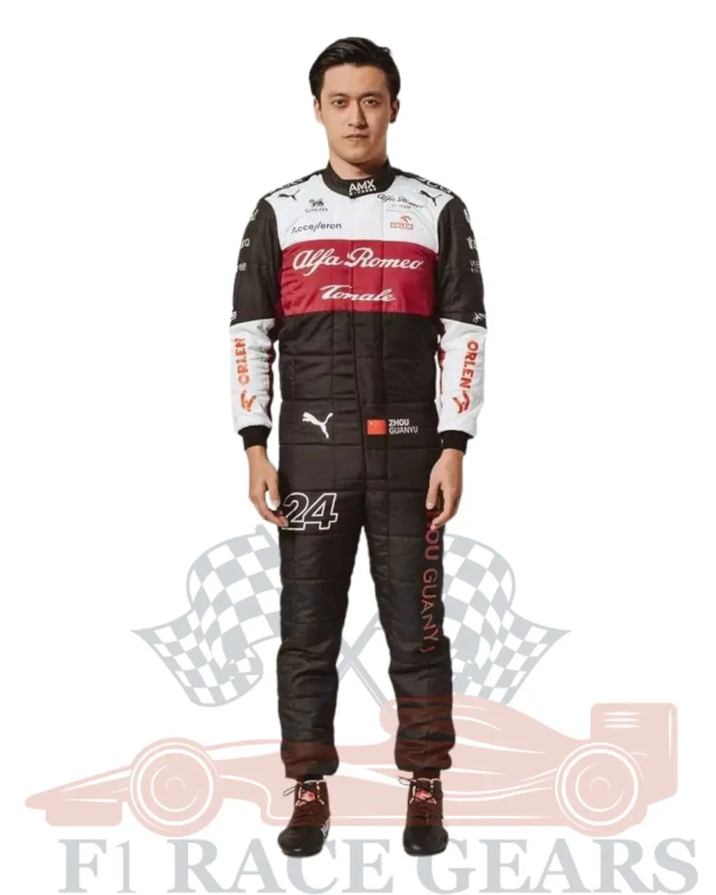 F1 Zhou Guanyu Alfa Romeo 2022 race suit My Store