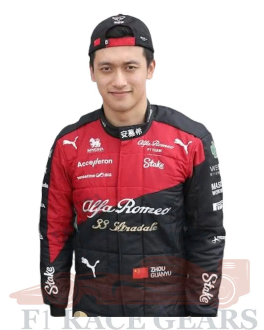 F1 Zhou Guanyu Alfa Romeo 2023 race suit My Store