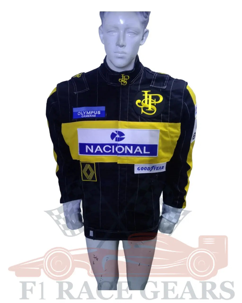 F1 ayrton senna 1985 replica embroidery patches JPS Race jacket My Store