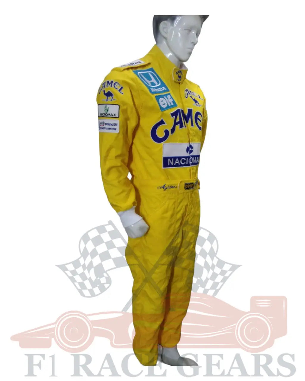 F1 ayrton senna 1987 replica embroidery patches Race suit My Store