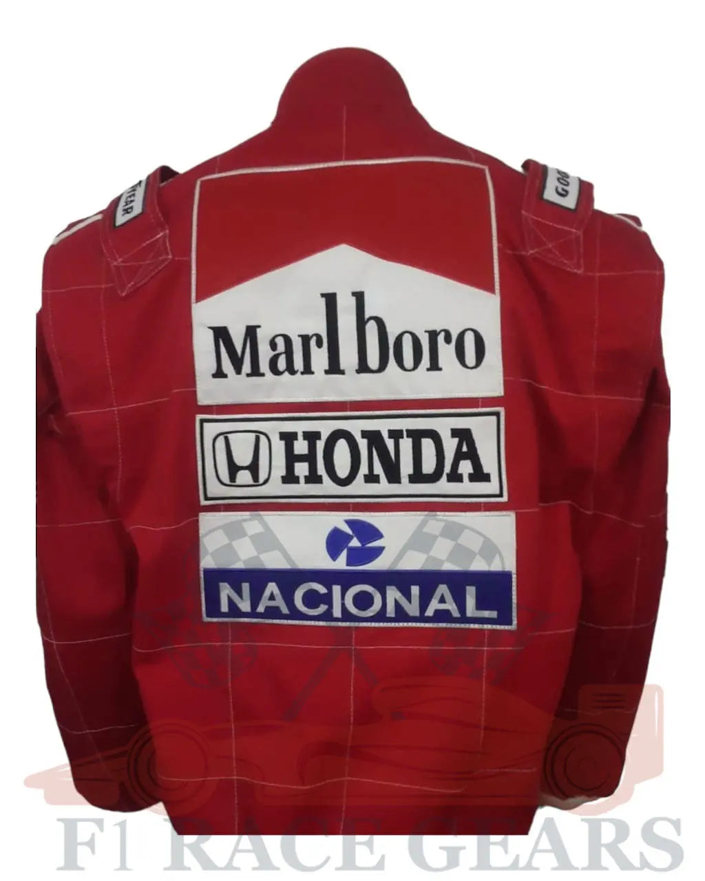 F1 ayrton senna 1991 replica embroidery patches Race jacket My Store