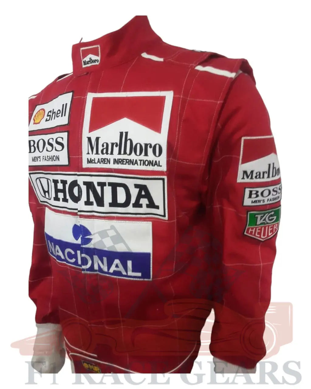 F1 ayrton senna 1991 replica embroidery patches Race jacket My Store