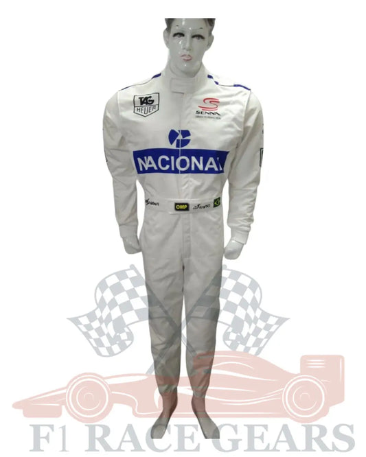 F1 ayrton senna 1993 replica printed Race suit My Store