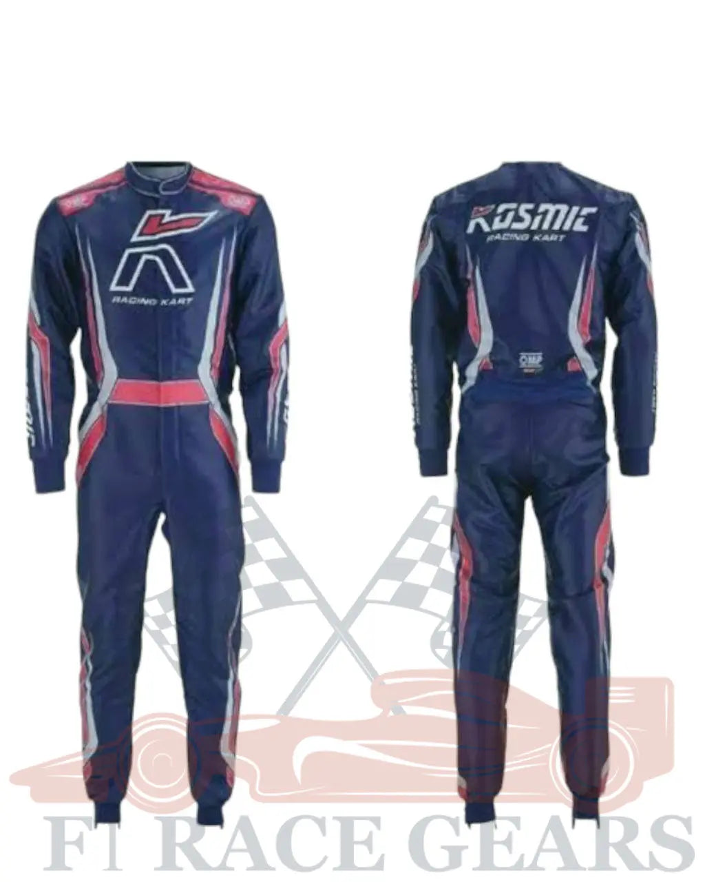 F1 go kart kosmic printed race suit My Store