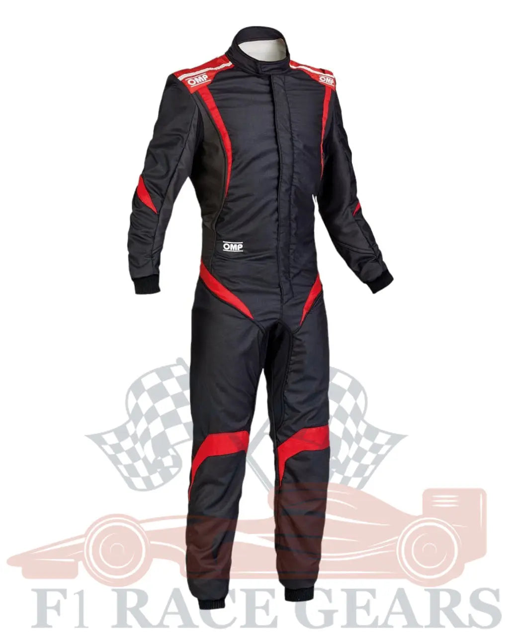 F1 go kart printed  omp one-S1 replica  race suit Black Red My Store