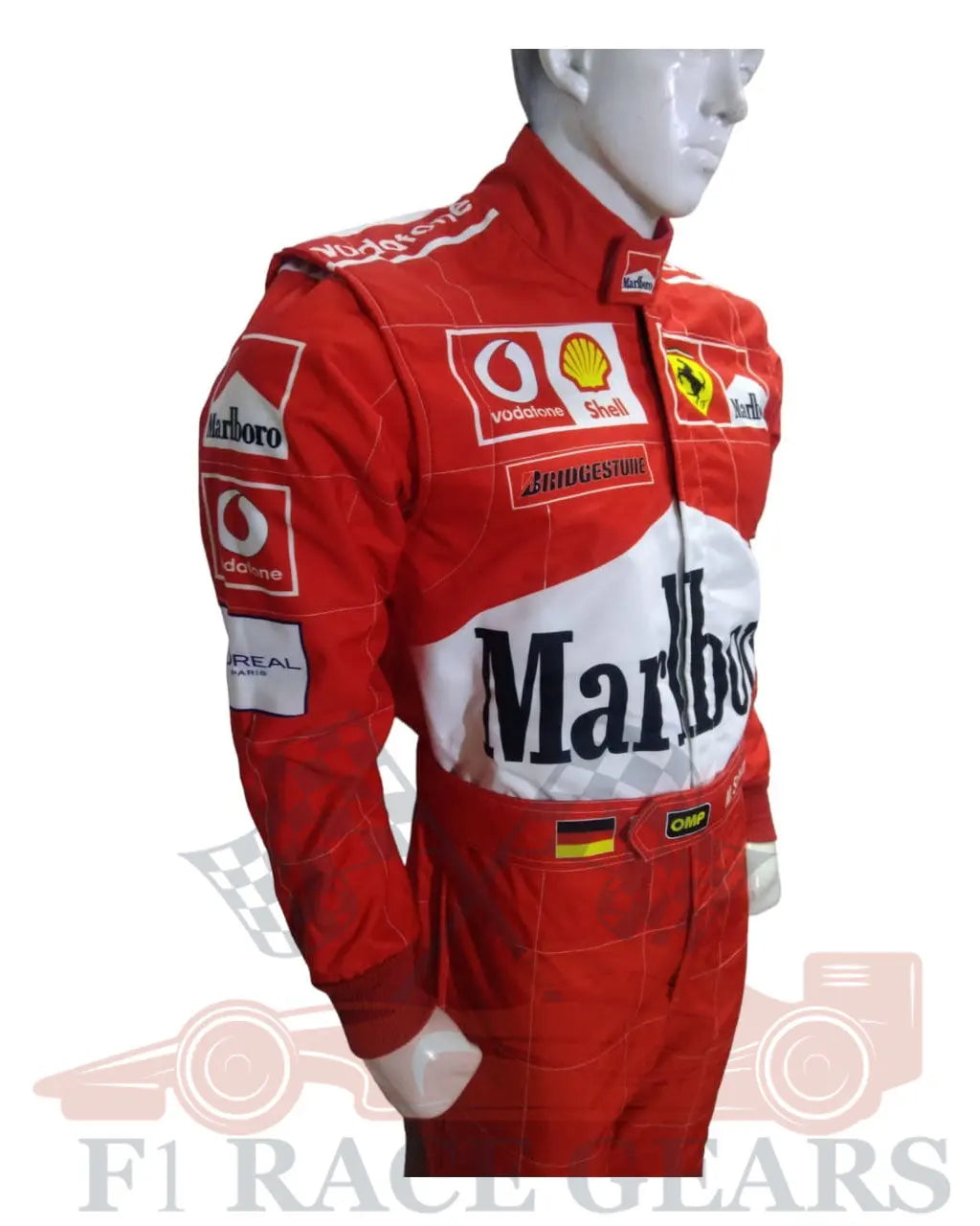 F1 Michael Schumacher 2004 replica printed race suit 4
