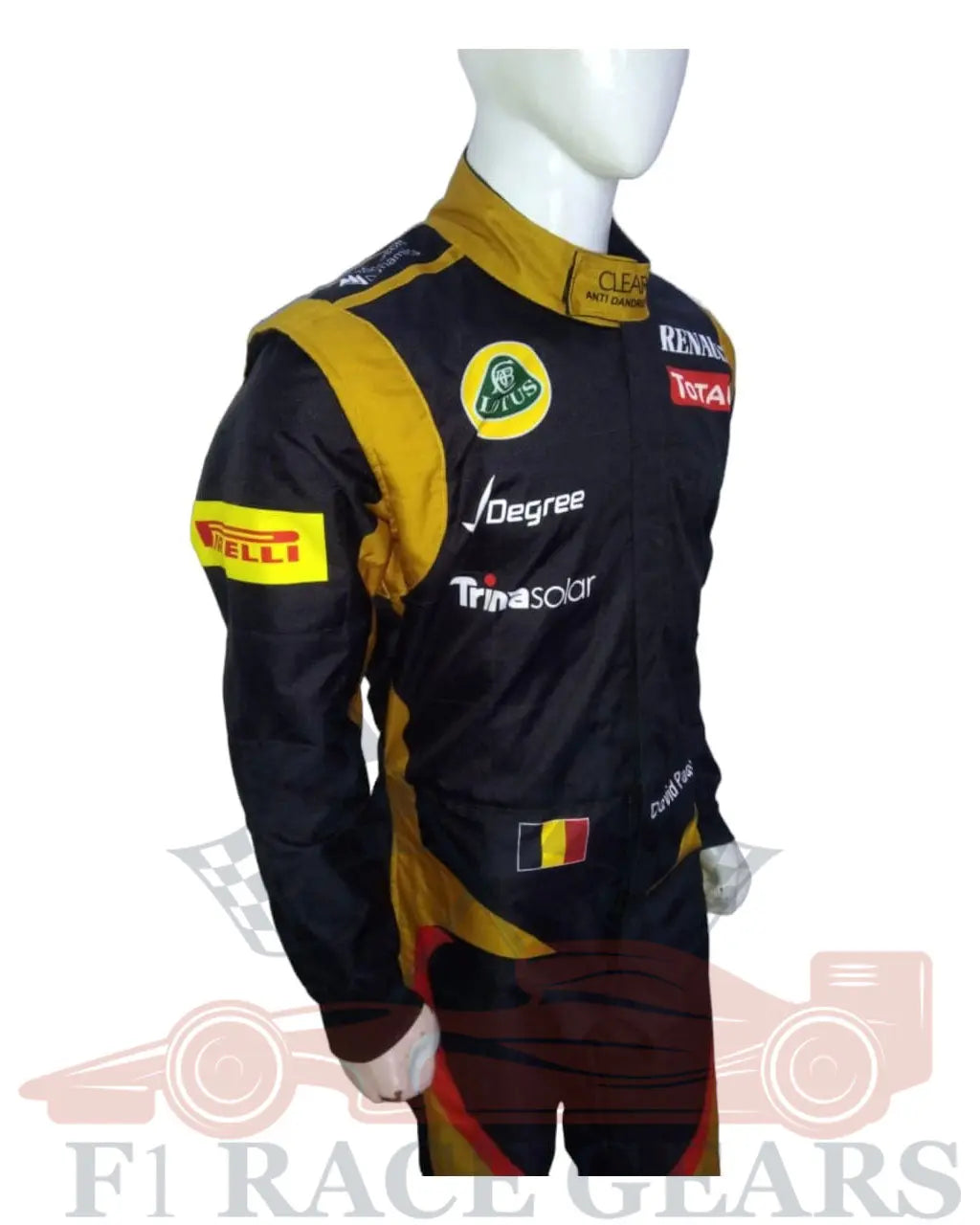 Lotus Racing Uniform Go kart printed Lotus kart race suit - F1 RACE GEARSF1 Race Gears