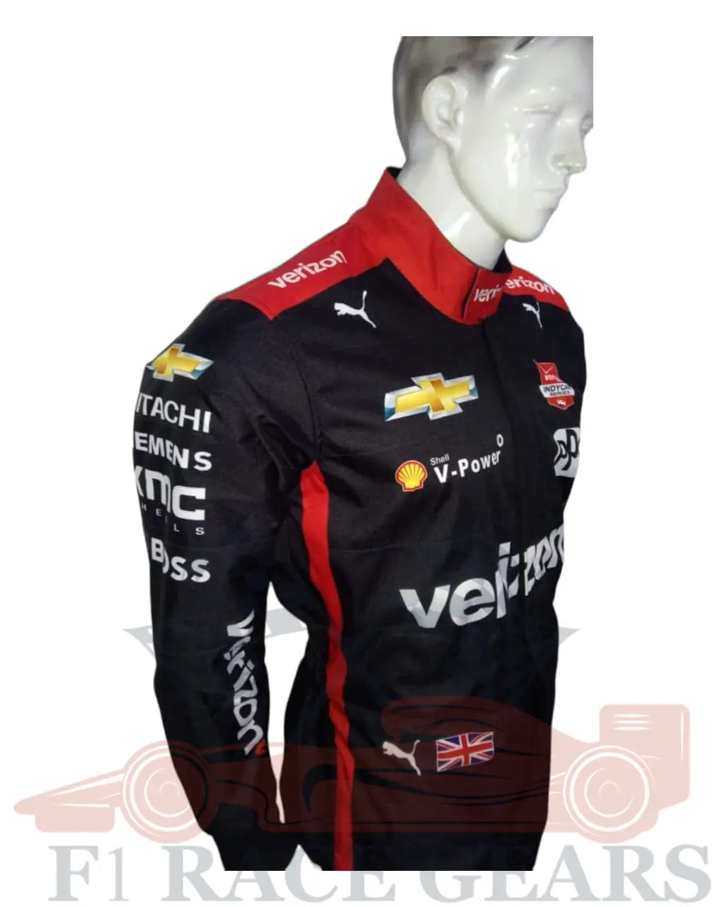 Go kart printed Verizon v power kart race suit My Store