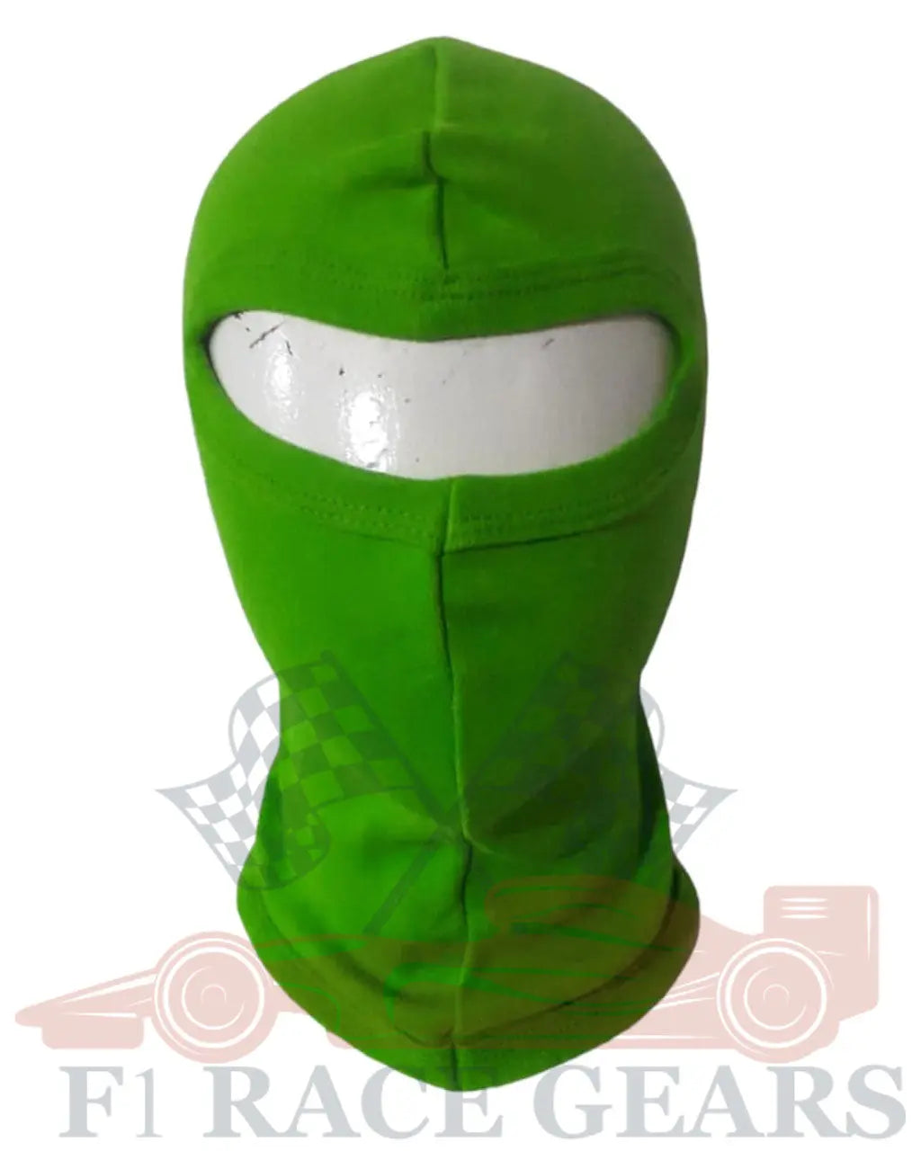 Karting Open Face Kart Balaclava Green Minimum quantity 5 piece F1 RACE GEARS