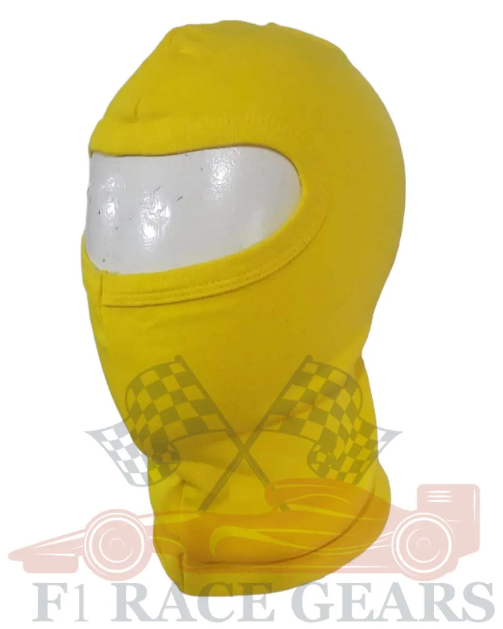 Karting Open Face Kart Balaclava Yellow Minimum quantity 5 piece F1 RACE GEARS