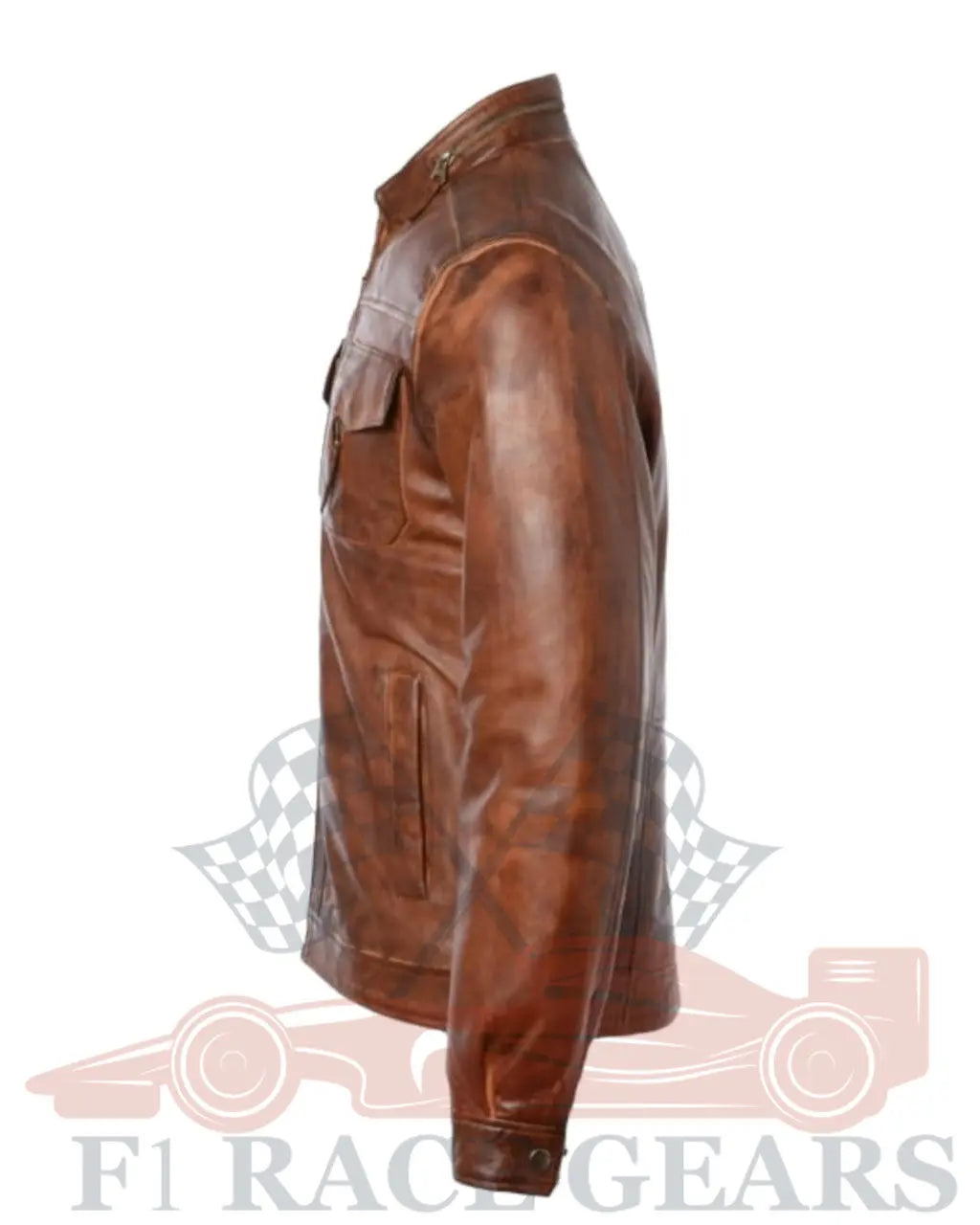 Leather Jacket Tan : Edinburgh My Store