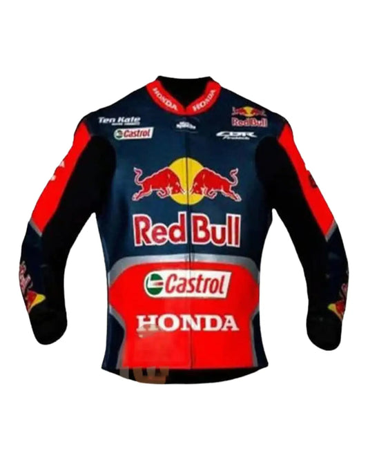 Motorbike Red bull Leather Jacket Premium Handcrafted Durable My Store