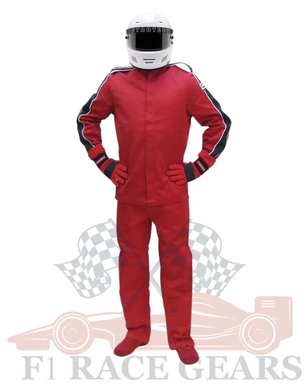 SFI Red 2 piece flame retardant 2 Lear fire proof motor sports race suit My Store