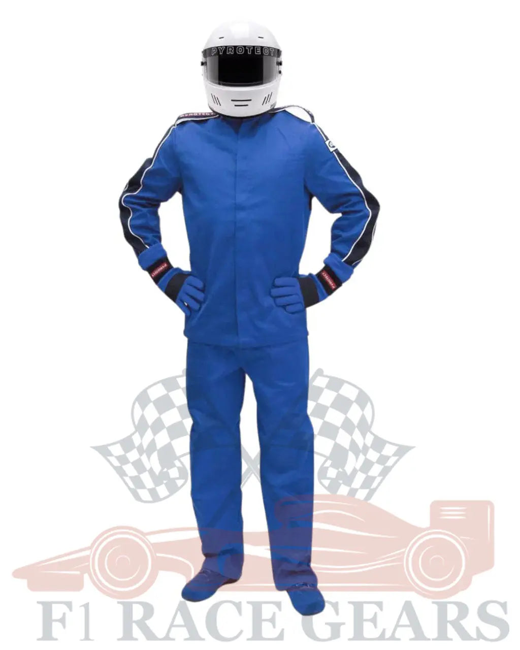 SFI blue 2 piece flame retardant 2 Lear fire proof motor sports race suit My Store