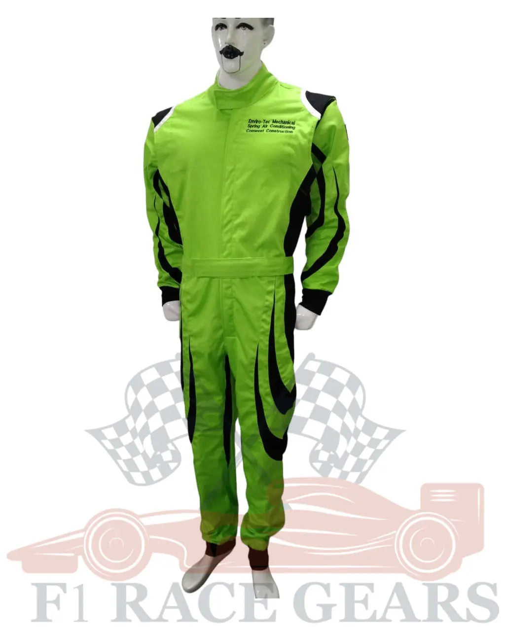 SFI custom  green black flame retardant 2 Lear fire proof motor sports race suit My Store