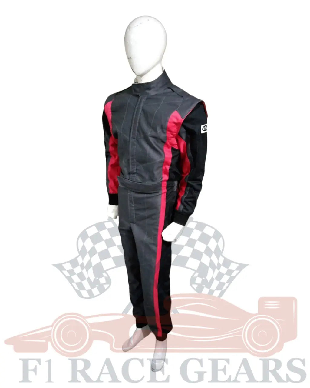 SFI custom  grey black red flame retardant 2 Lear fire proof motor sports race suit My Store