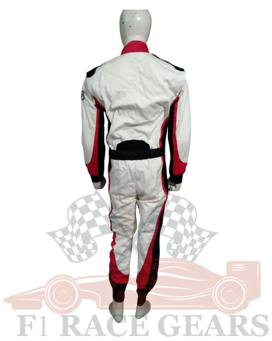 SFI custom  white black red flame retardant 2 Lear fire proof motor sports race suit My Store