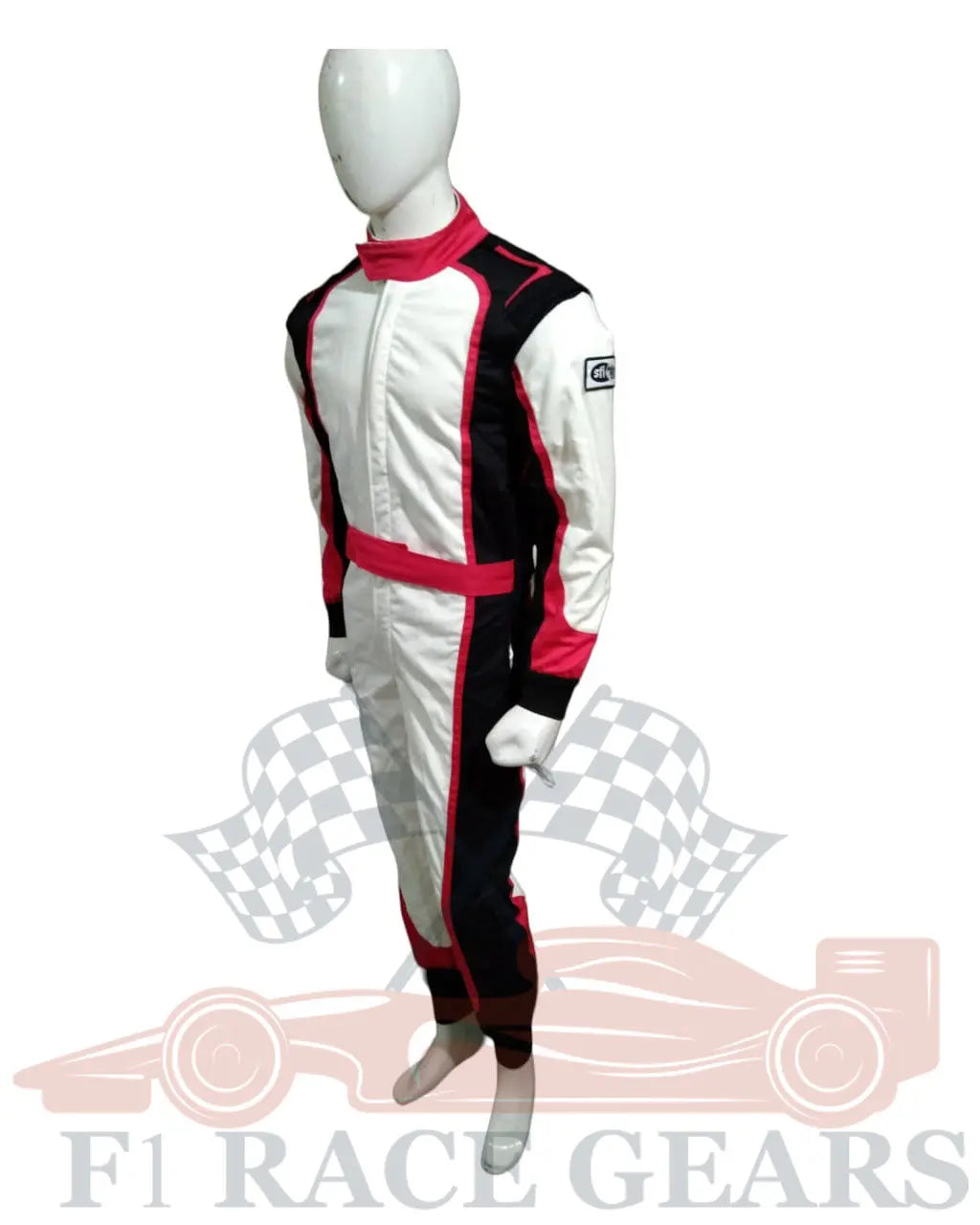 SFI custom  white black red flame retardant 2 Lear fire proof motor sports race suit My Store