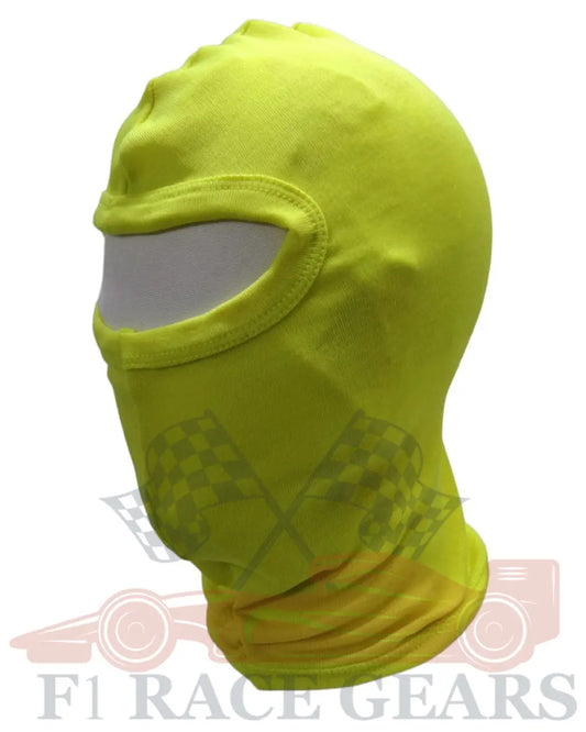 SFI fire proof nomex Balaclava yellow F1 RACE GEARS