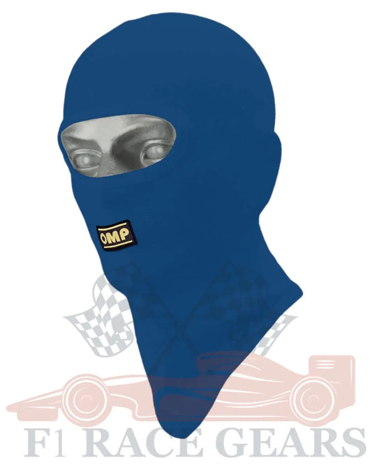 SFI omp fire proof nomex Balaclava blue F1 RACE GEARS