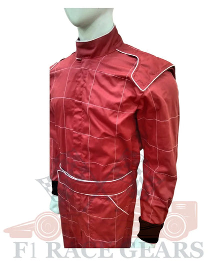 Sfi fire proof 1 Lear flame retardant go kart race suit Red My Store