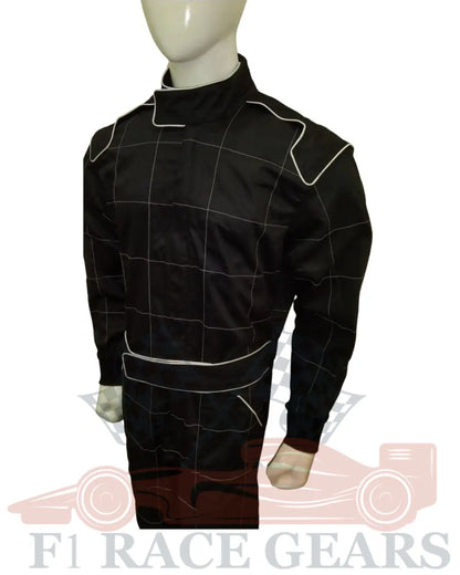 Sfi fire proof 1 Lear flame retardant go kart race suit black My Store
