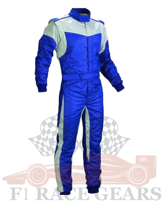 Sfi fire proof 1 Lear flame retardant go kart race suit blue white My Store