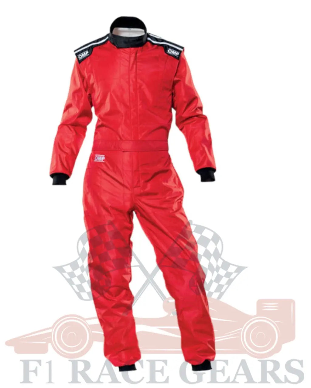 Sfi fire proof 1 Lear flame retardant omp go kart race suit Red My Store