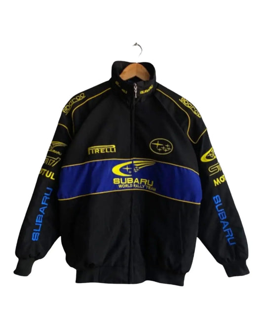 Subaru Rally Vintage Black Jacket My Store