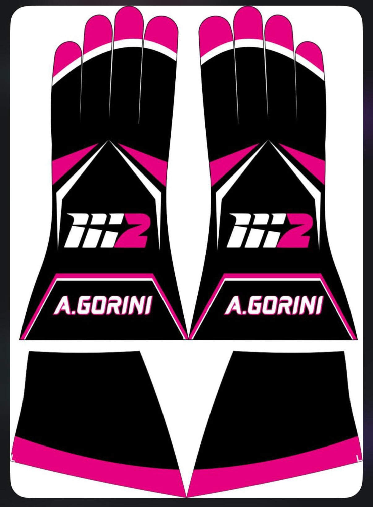 Karting customize gloves