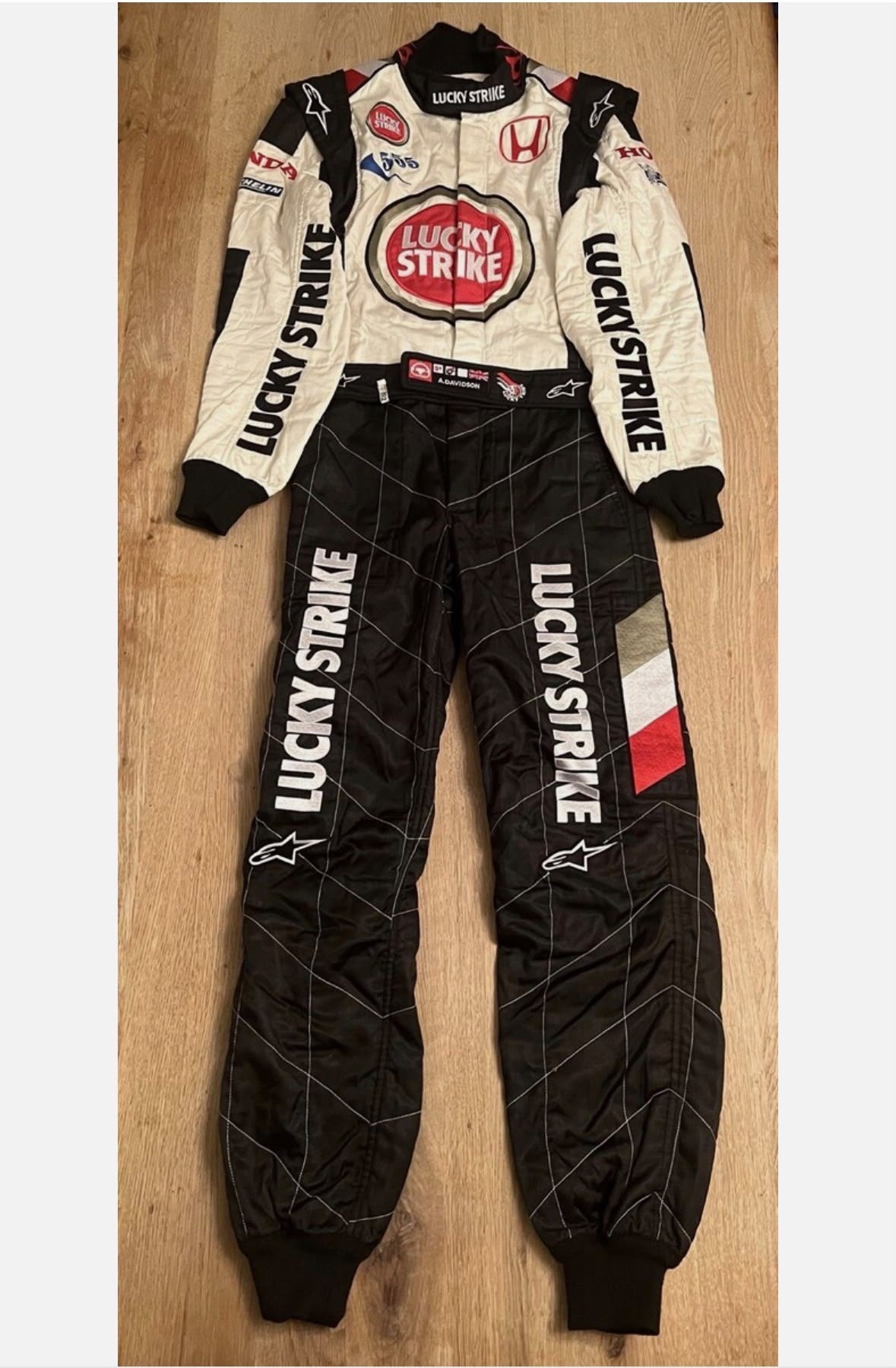 Jenson Button Bar Honda overalls